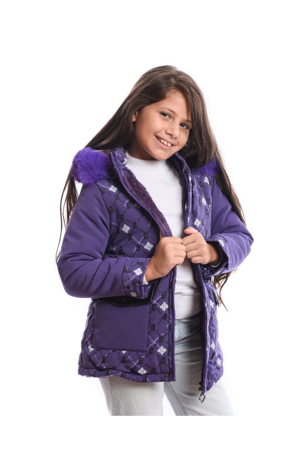 Girls padded waterproof jacket hotsell